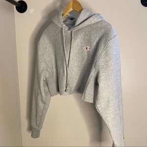 🔥CHAMPION REVERSE WEAVE CROP HOODIE